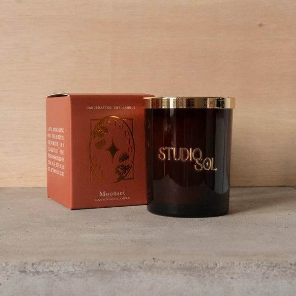 Moonset Candle - Amber and Sandalwood