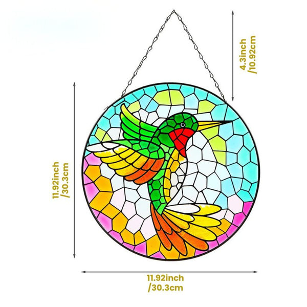 Kingfisher Glass Hanging Wall Art