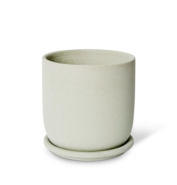 Allegra Pot with Saucer - Green